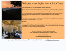 Tablet Screenshot of eaglesnestlaketahoe.com